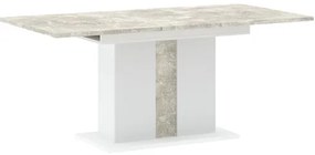 GREYS Étkezőasztal Márvány/Fehér Színben 134 cm