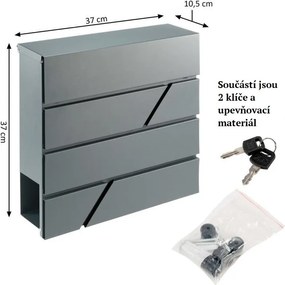 GARTHEN Postaláda FIN 37 x 37 cm Antracit