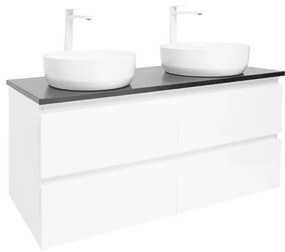 SAT B-Way Fürdőszobaszekrény mosdóval 119x50x45 cm fehér fényes BWAY2120WTK2BB