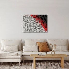 Kép - 3D hatszögek (üvegen) (70x50 cm)