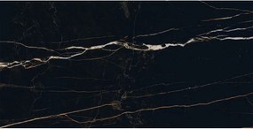 Mexen Flamingo Fekete mázas gres minta rekt. G1, padló-fali csempe, magas fényű - TL215-00-S