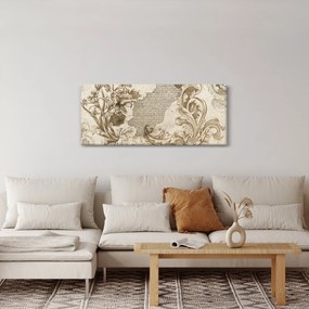 Kép - Fal virágokkal (120x50 cm)