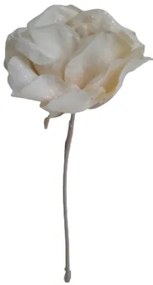 Műrózsa csillámos krémmel, 33 cm
