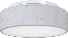 vidaXL Mennyezeti lámpa fényszórókkal Szürke 38 x 38 x 13,5 cm szövet