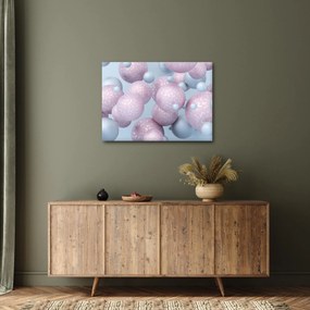 Absztrakt kép - Pasztell gömbök (70x50 cm)
