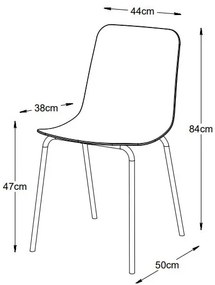 Türkiz műanyag étkezőszék Whitby – Unique Furniture