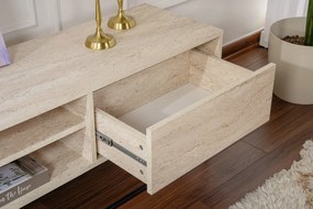 TV szekrény Escape 180 -Fekete, Travertine