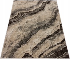 Szőnyeg 120x180 Bézs Barna Modern Hálószoba Nappali Masszív Márvány