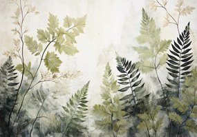 Fotótapéta Pálmalevelek 3D hatás Toll 415 x 290