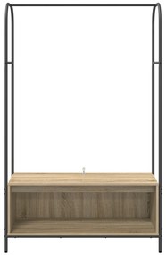 Polcos ruhatartó Sonoma tölgy 100x44x160 cm