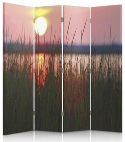 Gario Paraván Naplemente a tavon Méret: 145 x 170 cm, Kivitelezés: Forgó paraván 360°