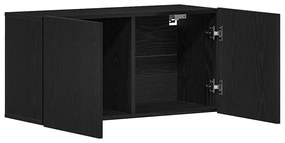fekete tölgyfa TV-szekrény 80 x 30 x 41 cm