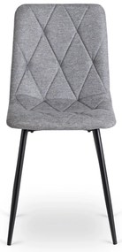 Étkezőgarnitúra 6 db. Szürke Robin székkel. Bővíthető asztal HARRY 102-142 cm