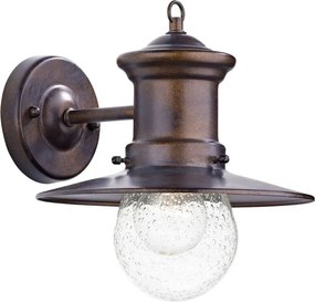 DAR LIGHTING SED1529 SEDGEWICK Klasszikus Kültéri Fali Lámpa Barna, Átlátszó E27 IP44