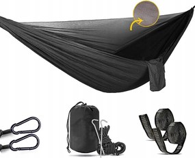 Kétszemélyes Kerti Függőágy Szúnyoghálóval Erős Kötöző 300KG