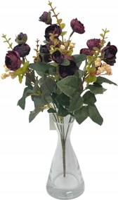 Teljes csokor 35 cm bordó