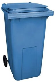 Műanyag kültéri hulladékgyűjtő szelektív hulladékhoz, 240 l térfogat, kék