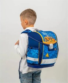 Iskolatáska, fémcsat, BELMIL Classy Bulldozer, munkagép (BL40313AG24F)