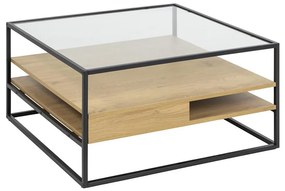 ZEIN konferencia asztal tölgy/fekete színben