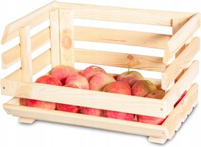 Fából Készült Zöldséges Láda Gyümölcsös Könyvespolc Konyha Kamrához Polc 40x30
