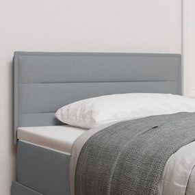 LED Fejtámla Vonal Dizájn Világosszürke 100 cm Szövet