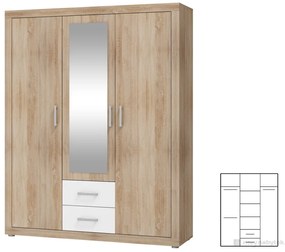 Gardróbszekrény Viki 3D. 746656
