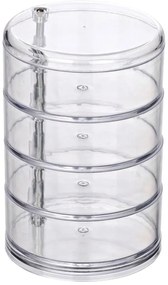 Transparent kozmetikai rendszerező, 4 rekesszel - Wenko
