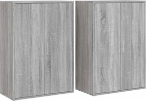 vidaXL 2 db szürke sonoma színű szerelt fa tálalószekrény 60x31x84 cm