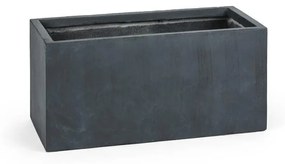 Solidflor, antracit, virágcserép, virág konténer, 79,5x38x38 cm, fiberton