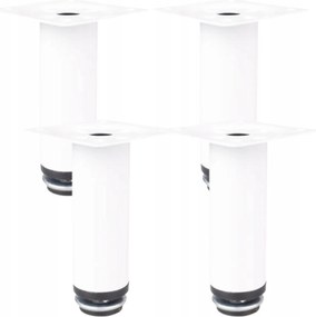 Bútorlábak Kerek Állítható Fehér 10 CM Bútor Szekrények Komódok