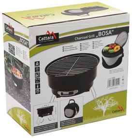 Cattara mobil faszénes grill táskával Bosa, 26 cm