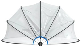 kerek PVC medencekupola 467x234 cm