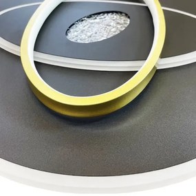 LED Dimmelhető mennyezeti lámpa LED/80W/230V fekete + távirányítás