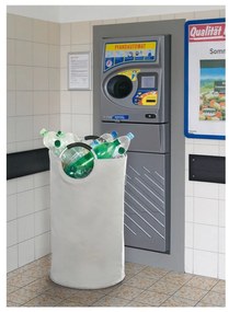 Fehér textil szelektív szemetes 69 l Jumbo – Wenko