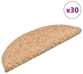 vidaXL 30 db aranyszínű lépcsőszőnyeg 56x17x3 cm