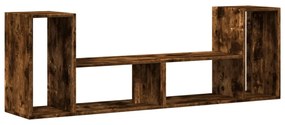 2 db füstös tölgy színű szerelt fa TV-szekrény 75 x 30 x 50 cm