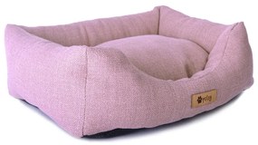 PETSY CONNIE poliészter kutyafekhely - pink-szürke - 90 cm (*)