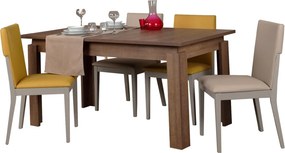 Huqqa étkezőasztal, sötét tölgy, 78 cm