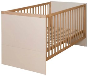 Bézs-natúr színű babaágy állítható magassággal 70x140 cm Jil – Roba