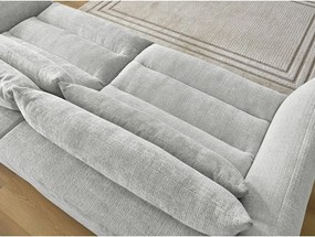 Világosszürke zsenília kanapé 276 cm Neil – Bobochic Paris