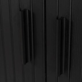 Komoda Dwudrzwiowa Rozsuwana 100 cm TRISH Czarna