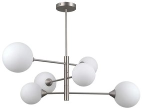 ITALUX PND-55342-6-SN - EVORA 6xG9/5W/230V mennyezeti lámpa, nikkel