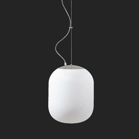 Osmont 62372 Tania L2 Hp fĂŒggesztett ĂŒveglĂĄmpa rozsdamentes acĂ©l polĂrozott fehĂ©r IP4