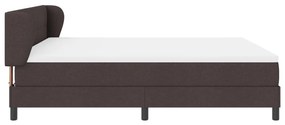 Boxspring Ágy Matrac 180x200 cm Sötétbarna Szövet