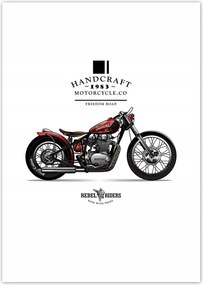 Poszterek A4 Pion Motorkerékpár Antik Vintage