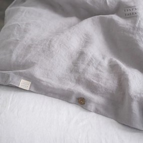 Világosszürke egyszemélyes len ágyneműhuzat 140x200 cm Light Grey – Linen Tales