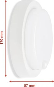 Telefunken - LED kültéri fali lámpatest érzékelővel LED/12W/230V IP44 fehér