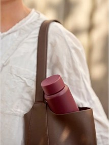 Borvörös rozsdamentes acél termobögre 650 ml Singles – Zone