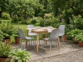 Étkezőszék OSAKA műanyag, világosszürke