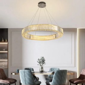 LED állítható fényerejű csillár kábellel LED/50W/230V 3000-6500K króm, DO